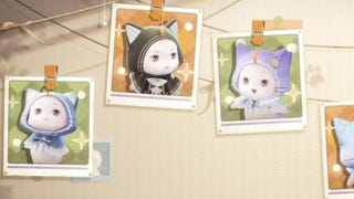 Collage of cloaks for Momo in the Infinity Nikki compendium.