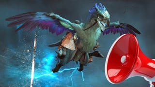 Monster Hunter screenshot and an update klaxon.