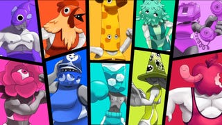 Collage of cartoon characters in bright colours from Jackbox Games