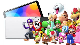 Nintendo Switch and Mario characters.